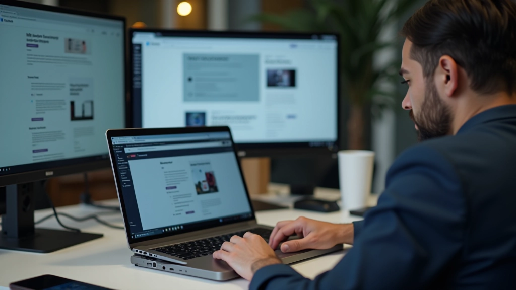 Designer working on responsive layout